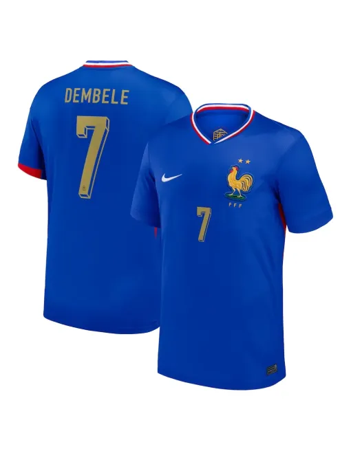 Jersey France Home 2024 - Dembele Printing Or
