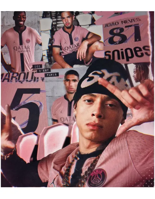 Jersey PSG Ft. Central Cee Third 2024/25 - Authentic