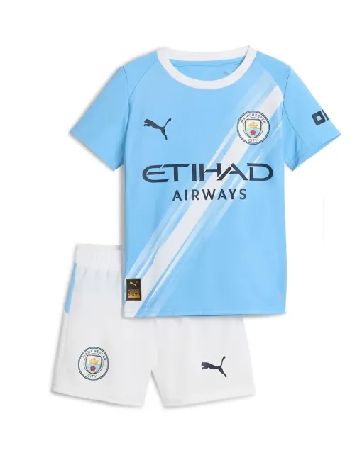 Manchester City Home 2025/26 Junior Kit