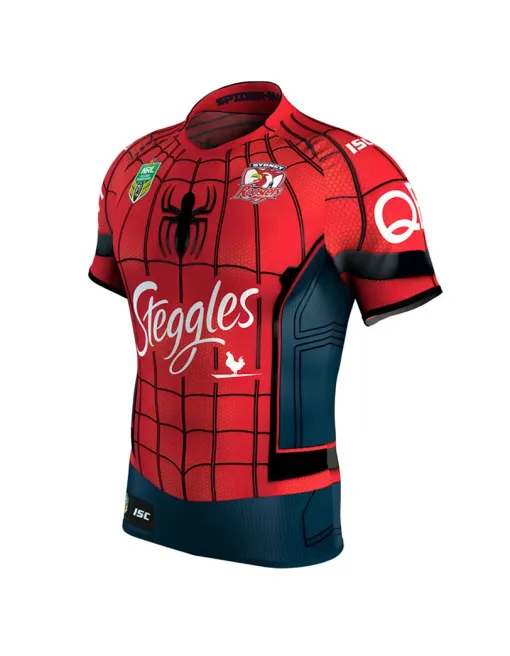 Sydney Roosters 2017 NRL Spiderman Marvel Short Sleeve