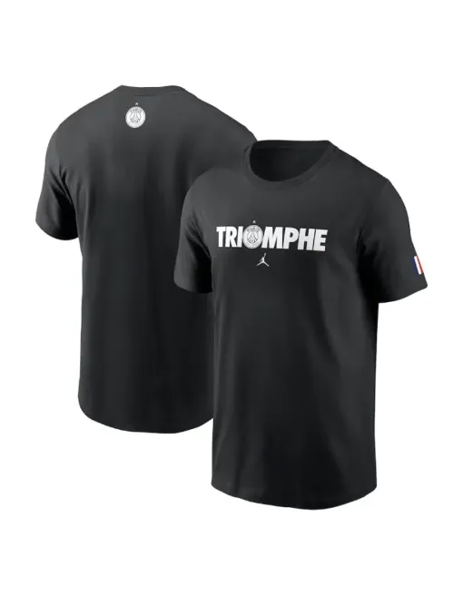 T-Shirt PSG Triomphe 2025 - Black