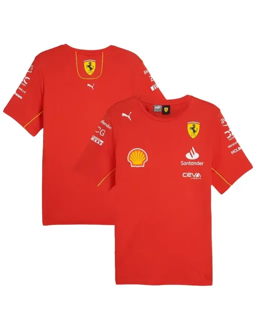 T-Shirt Team Scuderia Ferrari 2024
