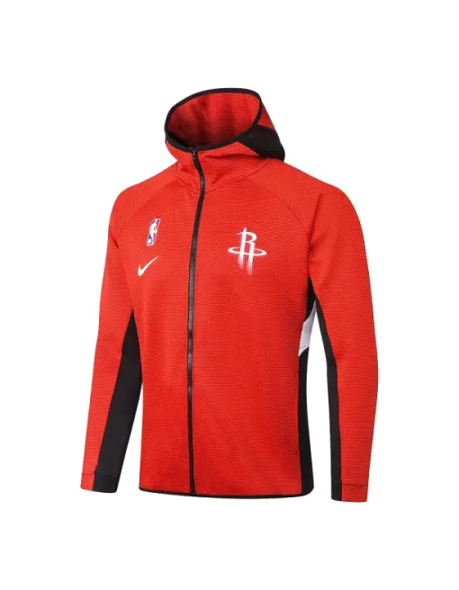 Jacket Zipped hooded Houston Rockets - Red