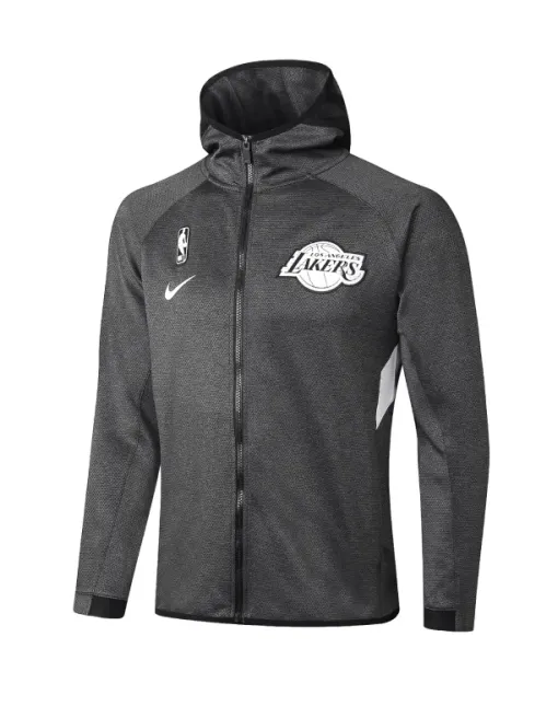 Jacket Zipped hooded Los Angeles Lakers - Black