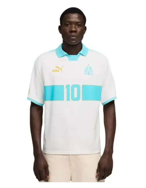 Jersey Olympique Marseille King Retro White Blue 2026