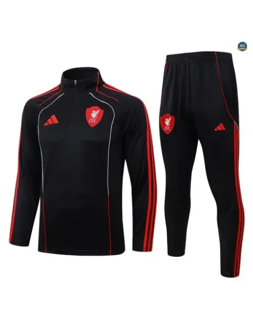 Tracksuit Kids football Liverpool 2026/27 Black Retro