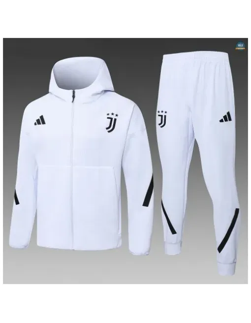 Jacket Tracksuit football hooded Juventus 2026/27 White