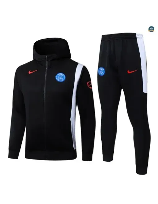 Jacket Tracksuit football hooded PSG 2026/27 Black